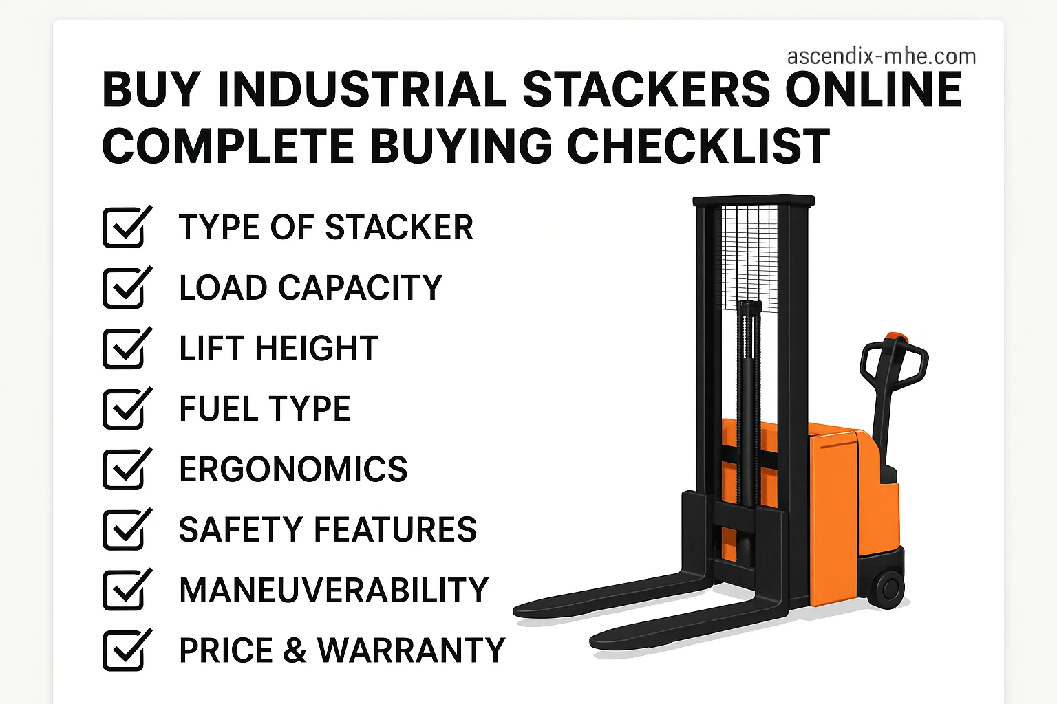  Buy Industrial Stackers Online: Complete Buying Checklist