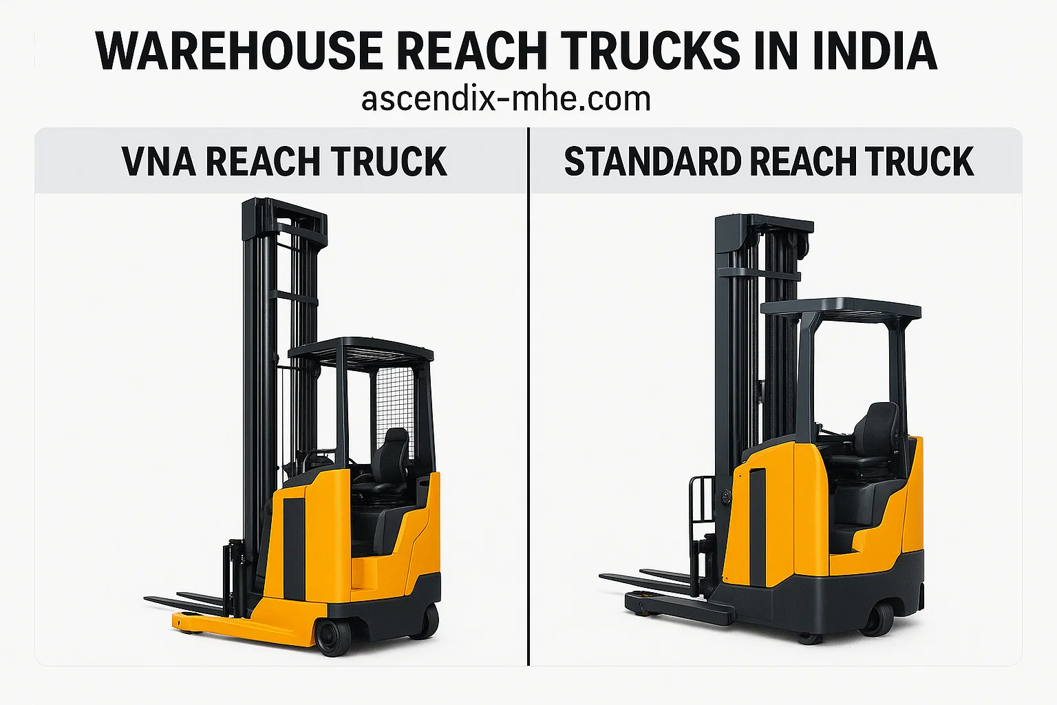 Warehouse Reach Trucks in India: VNA vs Standard