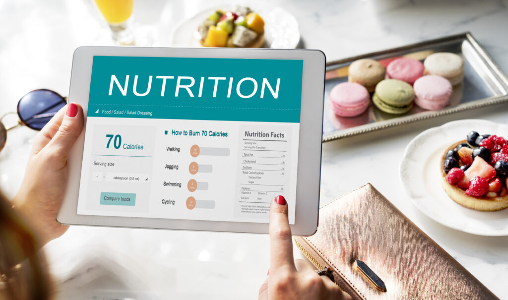 health fitness nutrition monitor wellness concept